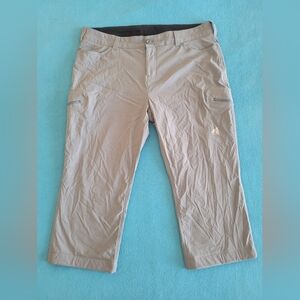 Eddie Bauer First Ascent Fleece Lined Capri Pants Women’s Size 20w Gray Hiking